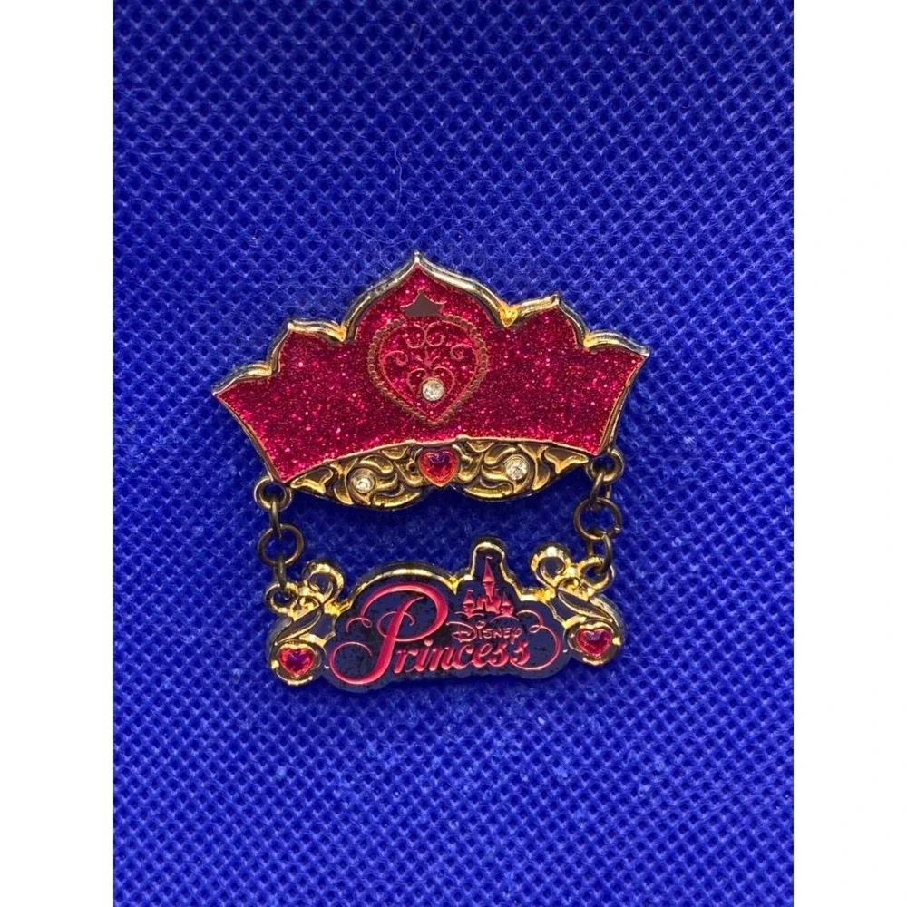 2012 Princess Crown Disney pin Dangle Element Glitter Gems